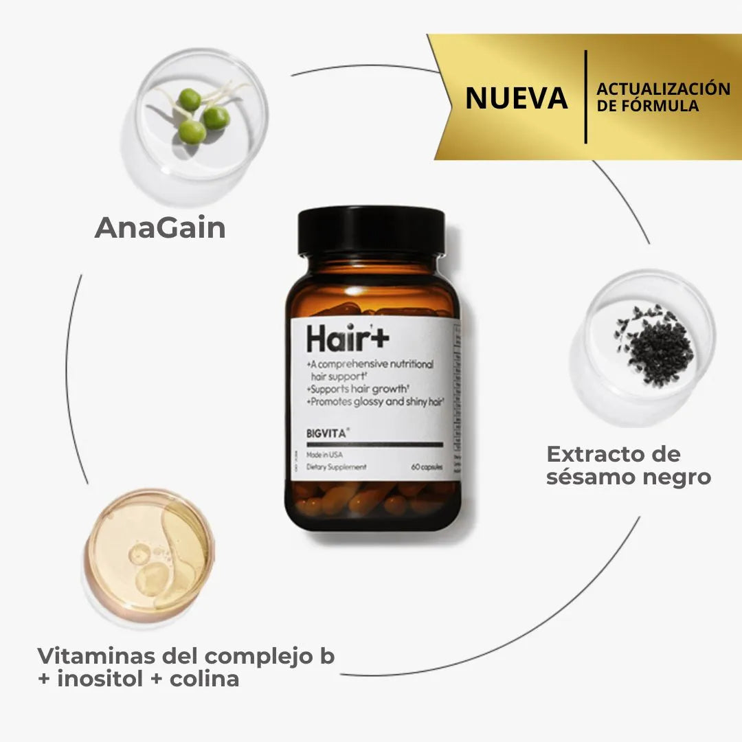 HAIR+ - SUPLEMENTO PARA CRECIMIENTODE CABELLO