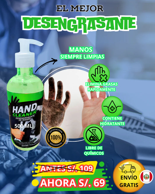 HAND CLEANER - DESENGRASANTE DE MANOS